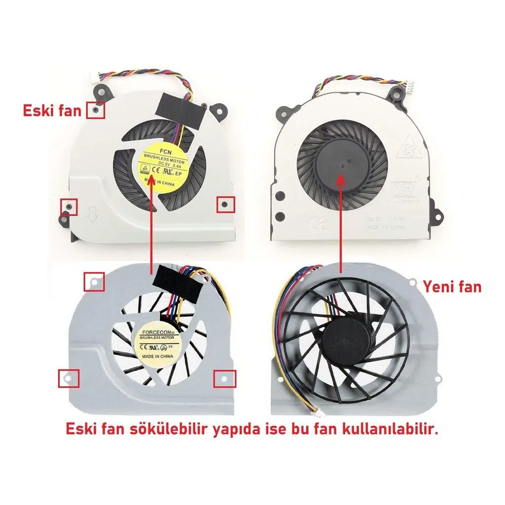 Vestel Onyx Pro 2GP-I5430-VU9P7 C ile Uyumlu Fan Ver.3